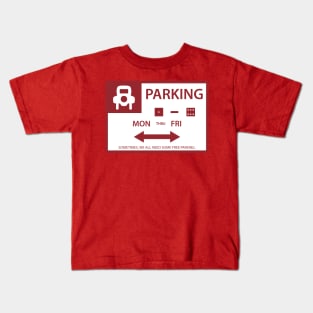 Board Game Free Parking Sign Kids T-Shirt